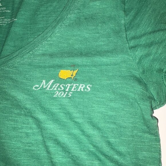 Masters Authentic 47 Green V-Neck 2015 Augusta National Tee-Shirt size Small - Picture 3 of 9